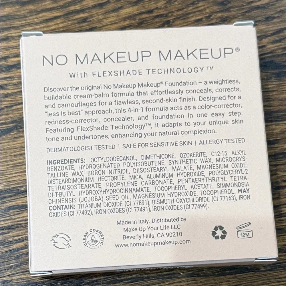 NO MAKEUP MAKEUP® FOUNDATION Powered by FlexShade Technology color 175 brand new